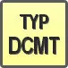 Piktogram - Typ: DCMT